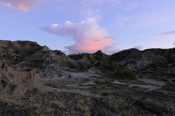 desert and sunset, desierto de la tatacoa
