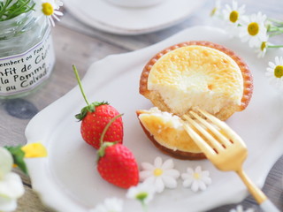 チーズタルトでティータイム