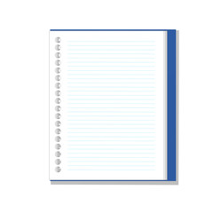 note book paper vector