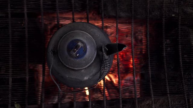 Old Coffe kettle boil