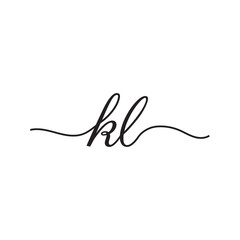 Fototapeta na wymiar initials handwriting letters vector logo