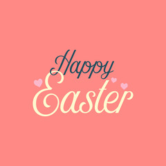Obraz premium Happy easter typographic