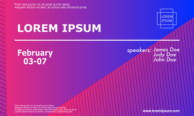 Conference invitation design template