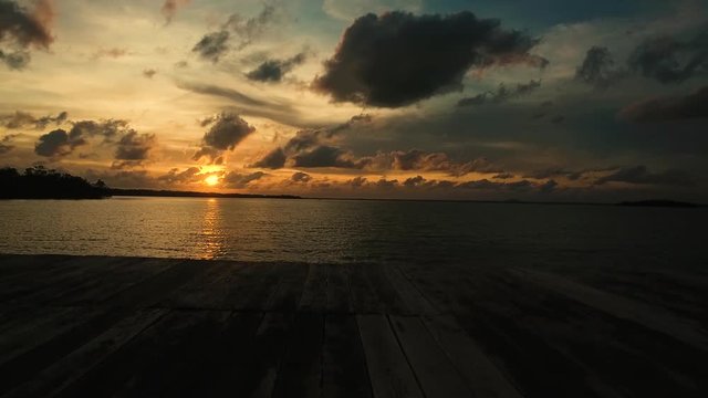 sunset from the dock