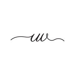 Fototapeta premium initials handwriting letters vector logo