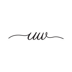 Obraz premium initials handwriting letters vector logo