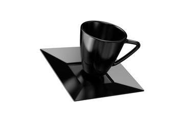 Black Color Coffee Mug Mockup Template