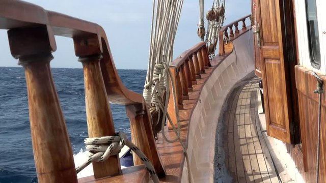 Sailing the Aegean sea in Greece
