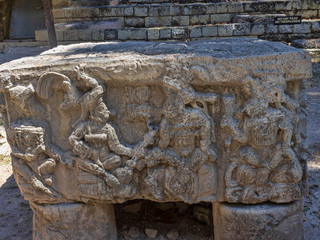 Copan archaeological site of Mayan civilization, not far from the border with Guatemala. It was the...