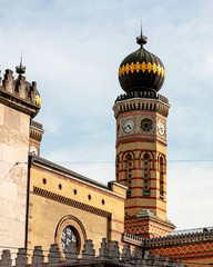 Obraz premium detail shot of jewish synagogue in Budapest