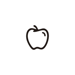 apple fruit simple icon