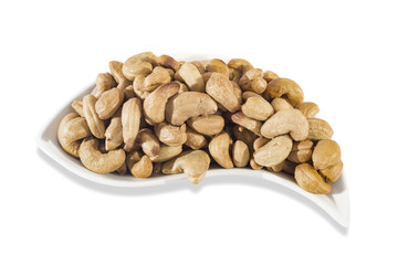 nuts dried fruits and healthy foods hazelnut nuts, almonds, walnut, peanut, cashew on white background