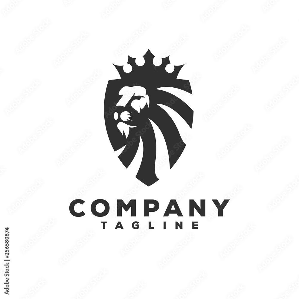 Canvas Prints lion logo design