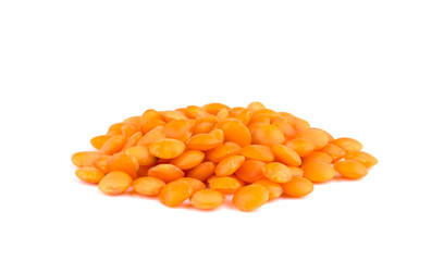 Lentil isolated on white background