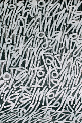 letter ink calligraphy Lampas inscription 