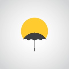 Umbrella Vector Template Design Illustration Icon