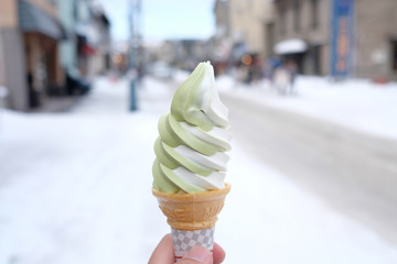 the famous hokkaido ice-cream