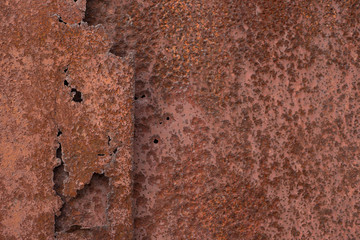 Old rusty iron sheet. Abstract background
