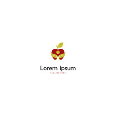 Juice Fruits Apple Creative Vector Logo Design