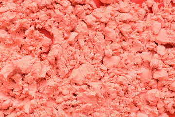 Children's kinetic sand pink color for sculpting figures. Surface texture