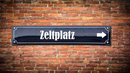 Fototapeta premium Schild 404 - Zeltplatz