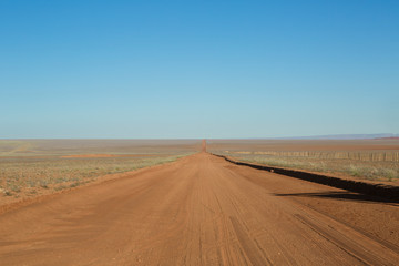 Sandy track in namibia.