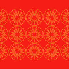 Polka dot seamless pattern. Ethnic sun. Geometric background. Can be used for wallpaper, textile, invitation card, wrapping, web page background.