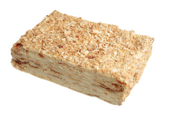 Layer cake on a white background