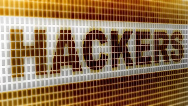 Hackers. Looping footage has 4K resolution. Encoder Prores 4444.