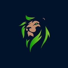 Lion mascot logo vector