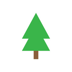 Obraz premium Pine tree vector icon