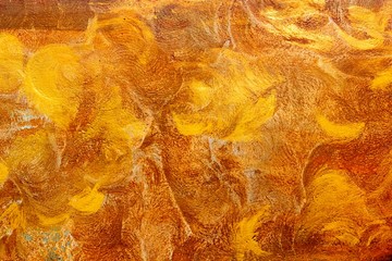 Texture of abstract antique vintage orange gold wall background. Art background for wallpaper and creative design.