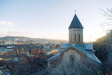  Ancient architecture of churches and monasteries in Georgia. Historical places and attractions.