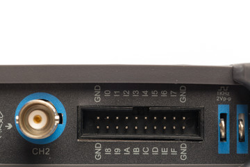 BNC input connector of digital signal oscilloscope