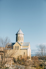  Ancient architecture of churches and monasteries in Georgia. Historical places and attractions.