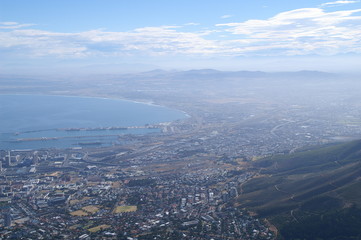 Cape Town seen from the sky