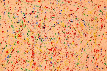 Creative Abstract Artwork of Colorful Splash