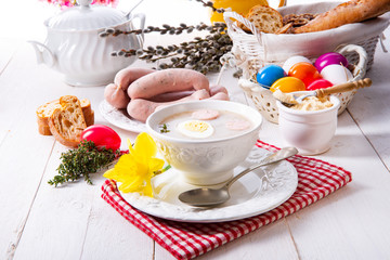 Zurek delicious easter soup after polish style