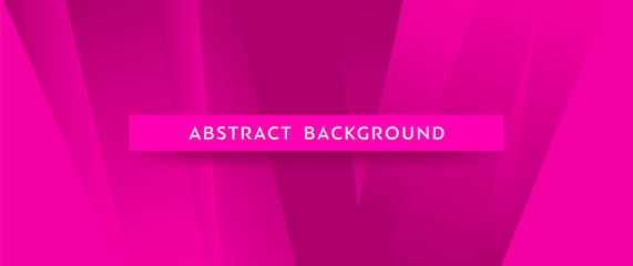 Bright pink horizontal abstract banner with place for text. 