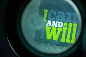 i can i will, nothing is impossible.