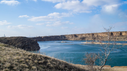 dam in early spring