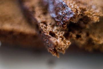 slices of rye bread near