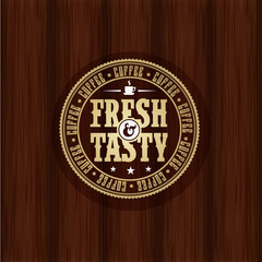 Gold coffee or cafe logo