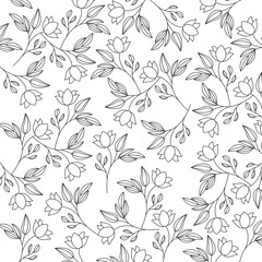 Flowers background vector drwing