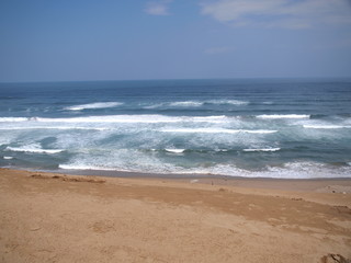 Fototapeta na wymiar 鳥取砂丘から海を望む景色