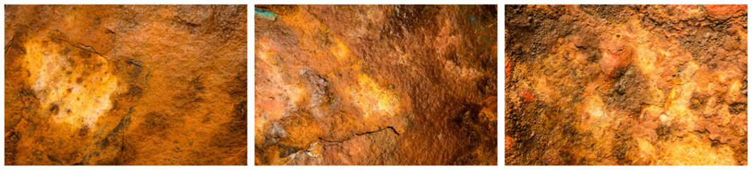 Triptychon Stahl Platten rost