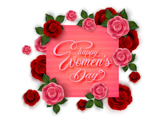 Happy Women's Day greeting card