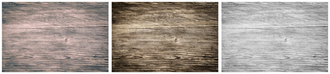 Fototapeta premium Triptychon Holz Bohlen grau