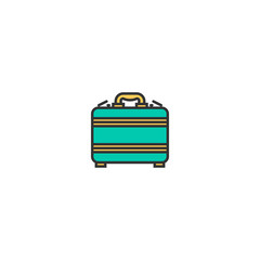 suitcase icon line design. Business icon vector design