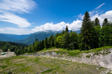 View of Caucasian mountains